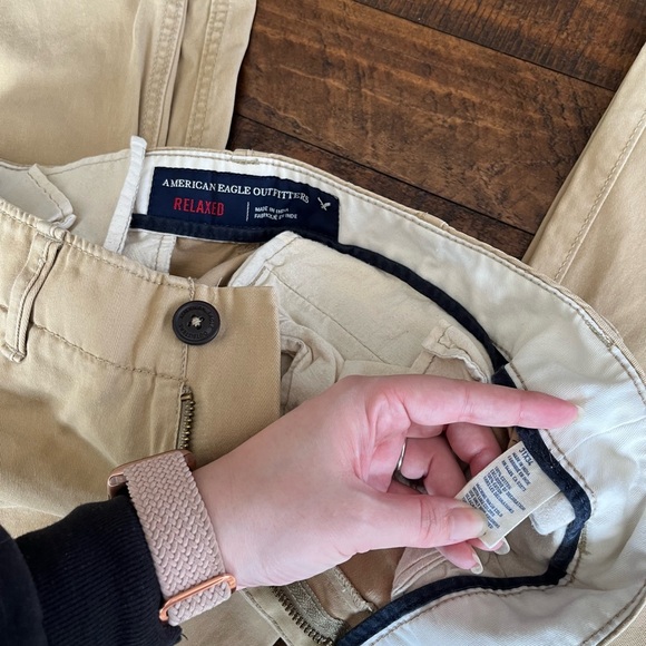 2 pairs American Eagle Outfitters tan Dress Pants - Picture 4 of 5